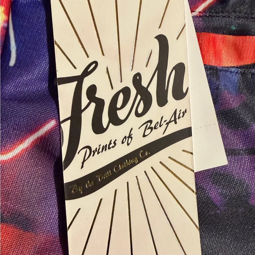 Men’s Size M Vibrant Neon Print‎ Board Shorts By Fresh Prints of Bel Air NEW